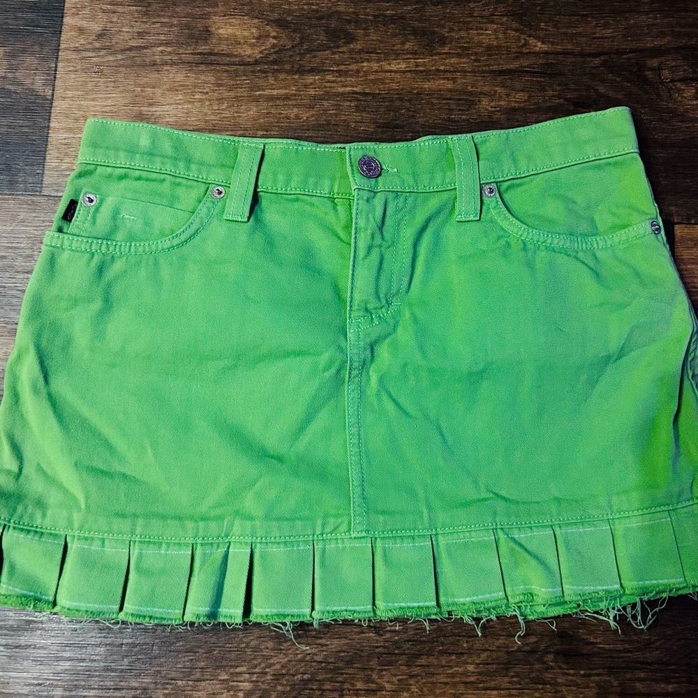 Juicy couture Medium green mini skirt medium y2k